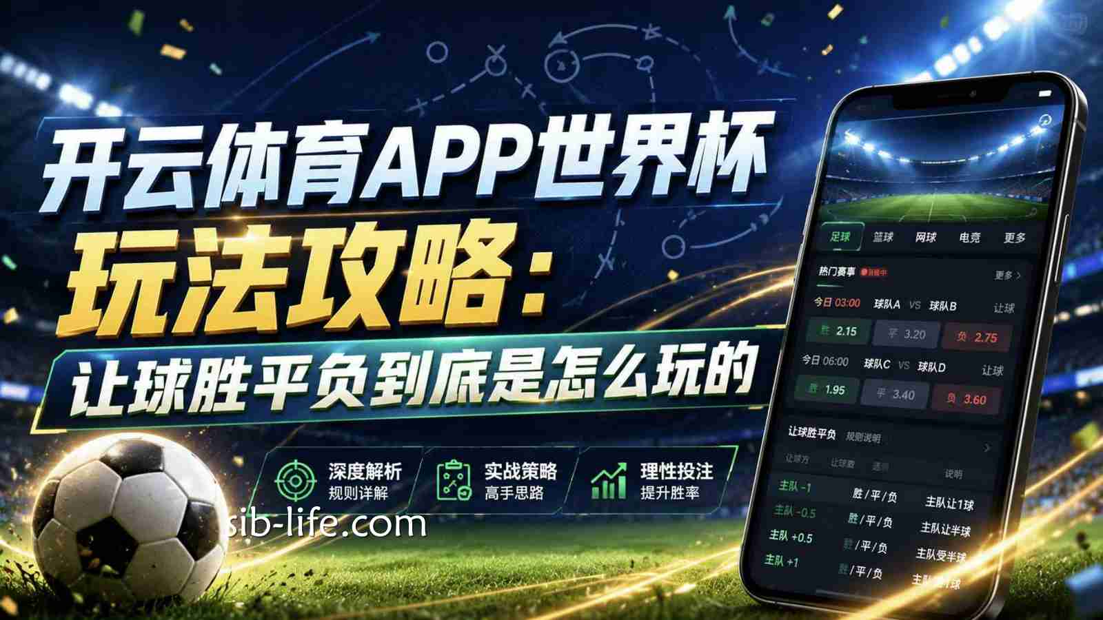 开云体育APP世界杯玩法攻略:让球胜平负到底是怎么玩的