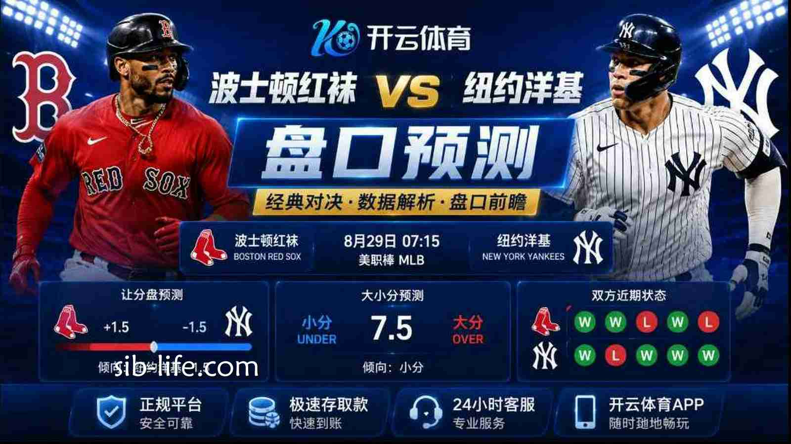 开云体育 波士顿红袜vs纽约洋基盘口预测