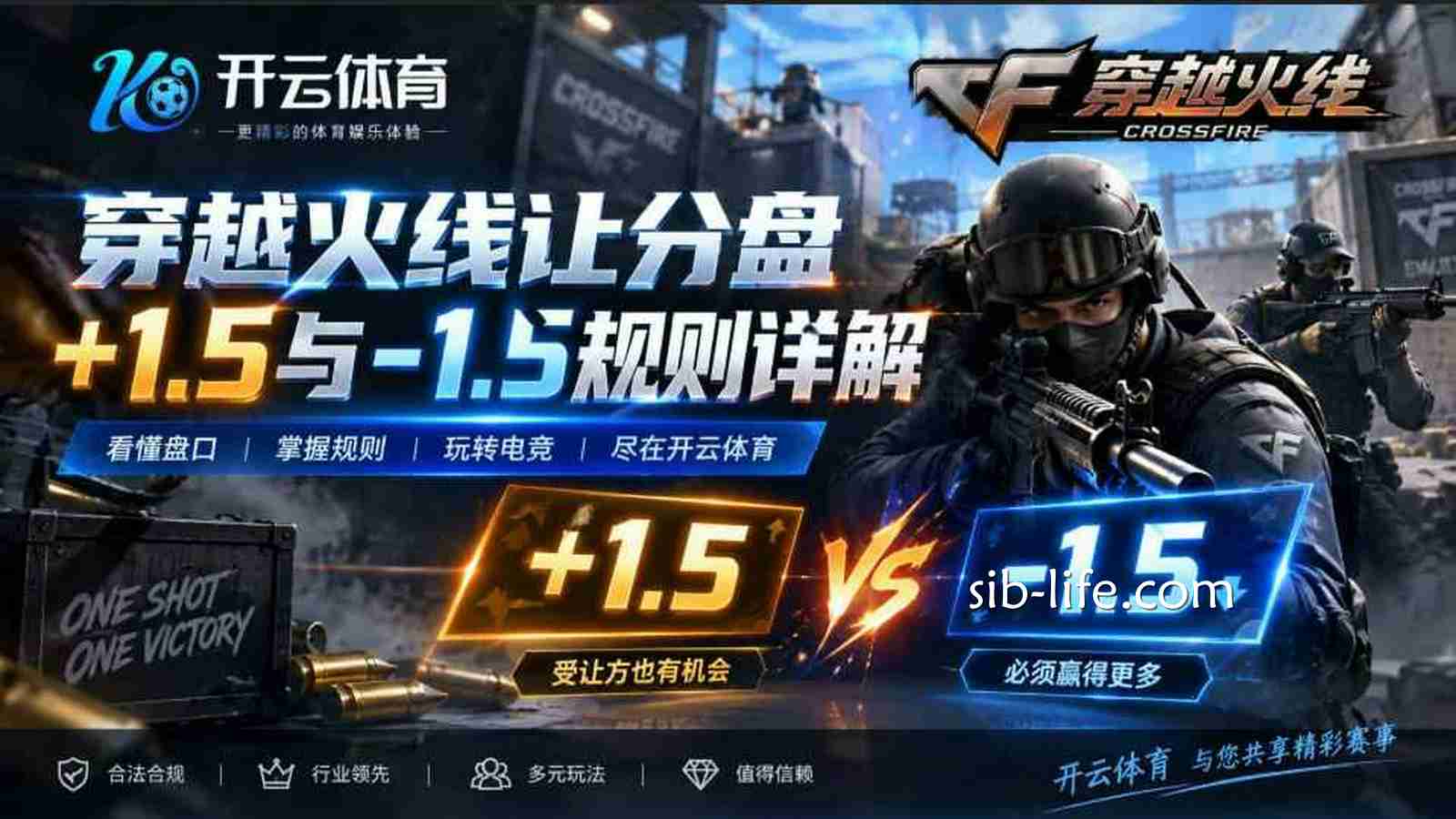 开云体育《穿越火线》让分盘规则：+1.5、-1.5是什么意思？