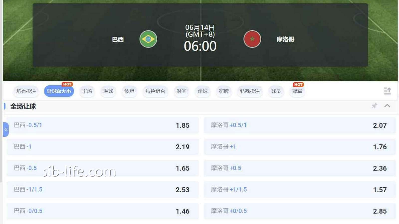 开云体育 | 巴西VS摩洛哥让球盘