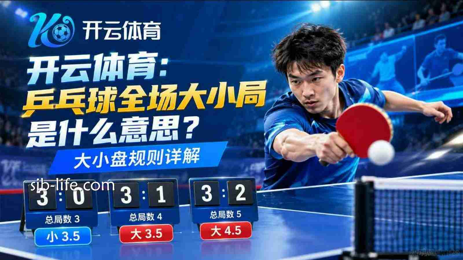 开云体育：乒乓球全场大小局是什么意思？大小盘规则详解