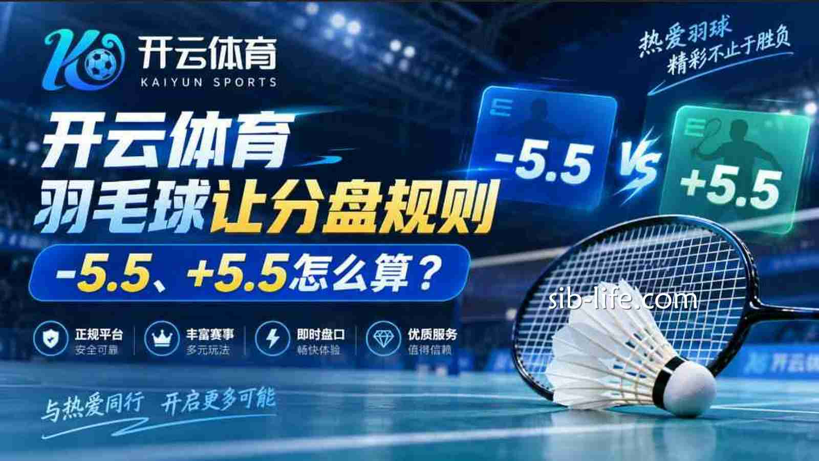 开云体育羽毛球让分盘规则：-5.5、+5.5怎么算？